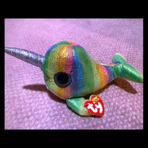 NWT TY Nori Beanie Boo Narwhal Plush